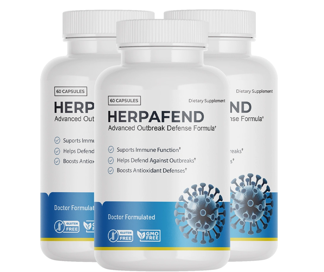 Herpafend Natural HSV Immune Support Supplement Bottle